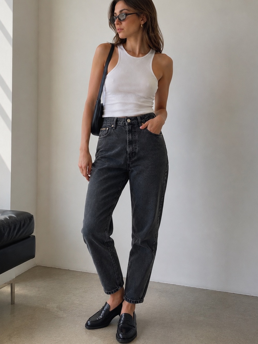 Vintage 90s Calvin Klein Black Denim Jeans